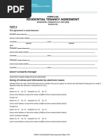 Residential Tenancy Agreement: Form 1aa