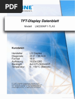 TFT-Display Datenblatt: Modell LM230WF1-TLA3