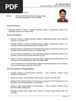 Present Position: Dr. Srinivasa Raju K