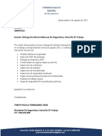 Entrega de Informe Mensual