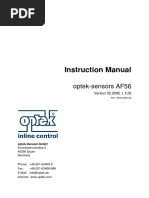 Sensor - Instruction Manual