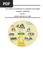 Teacher'S Handbook On Learning Outcomes Subject: English Class: I Venue: Rie Sec 32, CHD