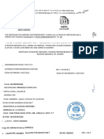 Certificado de Registro Mercantil