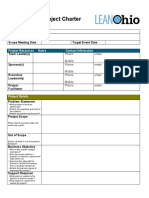 Kaizen Event Project Charter: Project Name Agency/Division/ Location Scope Meeting Date Target Event Date