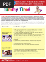 Tummy Time Tip Sheet