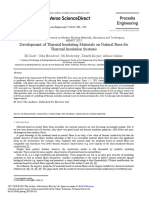 Development of Thermal Insulating Materials On Natural Base For Thermal Insulation Systems