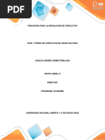 Pedagogía para La Resolución de Conflictos Fase 1 Teoría de Conflictos de Johan Galtung. Unad