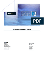 ANSYS Forte Quick Start Guide 2019 R2