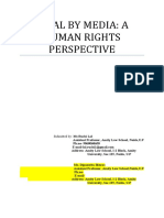 Trial by Media: A Human Rights Perspective: Submitted By: Ms Ruchi Lal