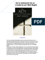 El Rito de La Realización de Un Exorcista Moderna Por Matt Baglio - Averigüe Por Qué Me Encanta!