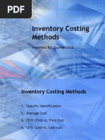 Inventory Costing Methods: Reported By: Joanne Oliva