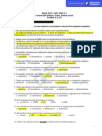 Ordinario Segundo Parcial - Bioquímica Metabólica