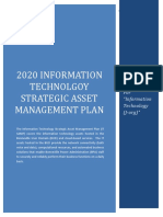 2020 Information Technolgoy Strategic Asset Management Plan: For "Information Technology (J-Org) "