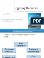 Capital Budgeting Decisions