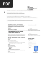 Important Questions For Class 11 Business Studies Chapter 10 Internal Trade