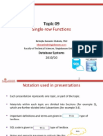 09 Single-Row Functions