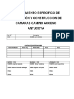 Procedimiento Excavacion y Construccion de Camaras