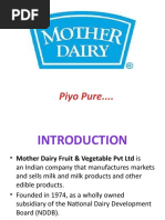 Mother Dairy MBA Semester 1 Marketing Assignment