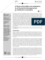 Paper - An Assessment of Flood Vulnerability and Adaptation. Muniai Et Al., 2019.