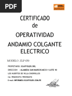 Paquete Certificación Completo Scaffolds - Srl...