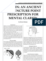 An Ancient Acupuncture Point Prescription For Mental Clarity