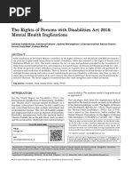 The Rights of Persons With Disabilities Act 2016 M