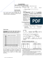 TALLER Magnitudes Directamente Proporcionales