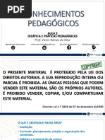 APOSTILA 5 - AULA 3 - PARTES 1 E 2 - Didática e Práticas Pedagógicas