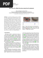 Real-Time Eye Blink Detection Using Facial Landmarks