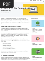 13 Ways To Fix File Explorer Problems in Windows 10 - All Things How