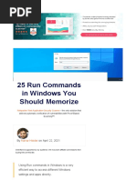 25 Run Commands in Windows You Should Memorize