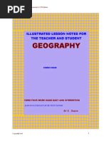 Illustrated Lesson Notes in Form 4 Geography For KCSE Syllabus