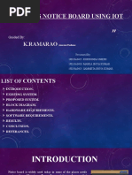 Wirelesss Notice Board Using Iot