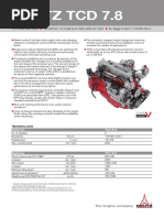 Deutz TCD 7.8: For Mobile Machinery 160-260 KW / 214-348 HP at 1800-2200 Min /RPM EU Stage IV and V / US EPA Tier 4