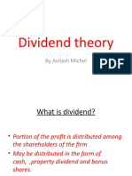 Dividend Theory: by Avilash Michel