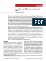 Analytical Solution For Radial Consolidation Considering Soil