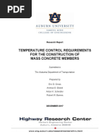 TEMPERATURE CONTROL REQUIREMENTS For The Construction of Mass Concrete Members