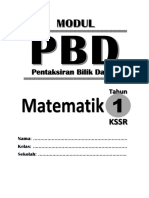 Modul PBD Matematik Tahun 1 SKLYT