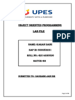 UPES OOPS Lab File