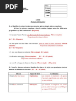 Corrigé Examen Français 2