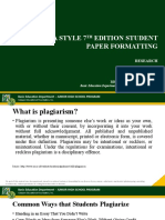 Apa Style 7 Edition Student Paper Formatting: Evolve. Adapt. Overcome. Is Now Ready