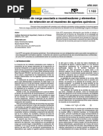 NTP 1168 Pérdida de Carga Asociada A Muestreadores y Elementos de Retención en El Muestreo de Agentes Químicos - Año 2021