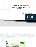 Oligoelementele-Rol Fiziologic Și Biochimic În Organismele Vii Și