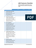 Lms Evaluation Checklist