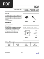 N-Channel 60 V, 1.8, 0.35 A, Sot23-3L, To-92 Stripfet™ Power Mosfet