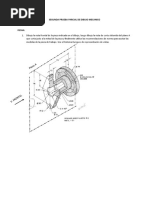 Segunda Prueba Parcial de Dibujo Mecanico Dic2021