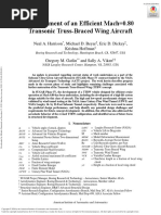 Development of An Efficient Mach 0.80 Transonic Truss-Braced Wing Aircraft