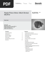 Radial Piston Motor (Multi-Stroke) MCR10: RE 15207/07.10 1/16 Replaces: 02.98