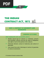 The Indian Contract Act, 1872: Unit-1: Contract of Indemnity and Guarantee