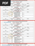 MSBTE Timetable For Winter 2021 Examination 5th Semister All Branches